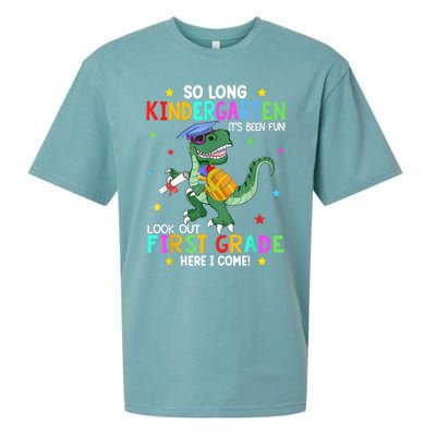 So Long Kindergarten Graduation Class Of Dinosaur Sueded Cloud Jersey T-Shirt