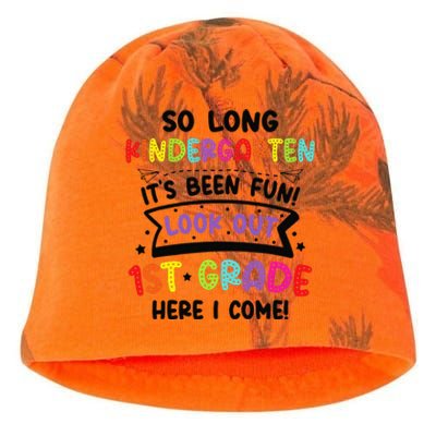 So Long Kindergarten Look Out First Grade Graduation Gifts Kati - Camo Knit Beanie