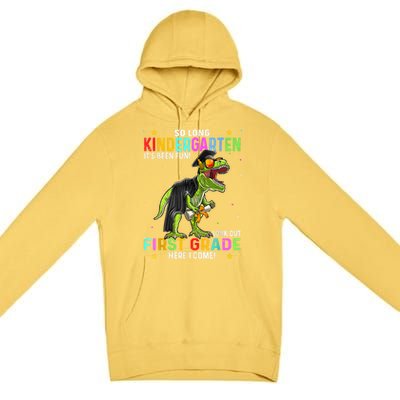 So Long Kindergarten Graduation Class Of Dinosaur Premium Pullover Hoodie