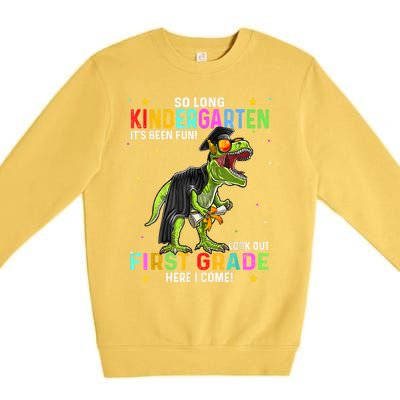 So Long Kindergarten Graduation Class Of Dinosaur Premium Crewneck Sweatshirt