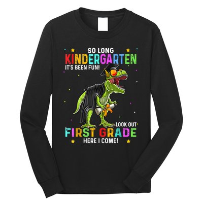 So Long Kindergarten Graduation Class Of Dinosaur Long Sleeve Shirt