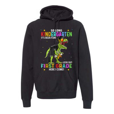 So Long Kindergarten Graduation Class Of Dinosaur Premium Hoodie