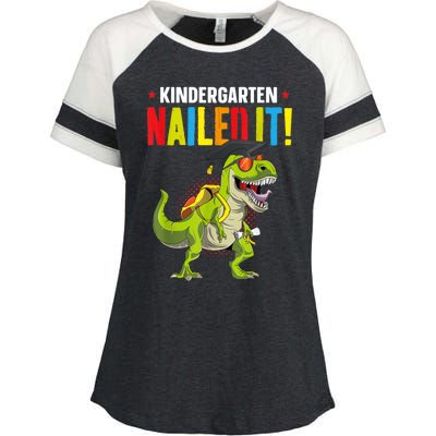 So Long Kindergarten Graduation Class Of Dinosaur Enza Ladies Jersey Colorblock Tee