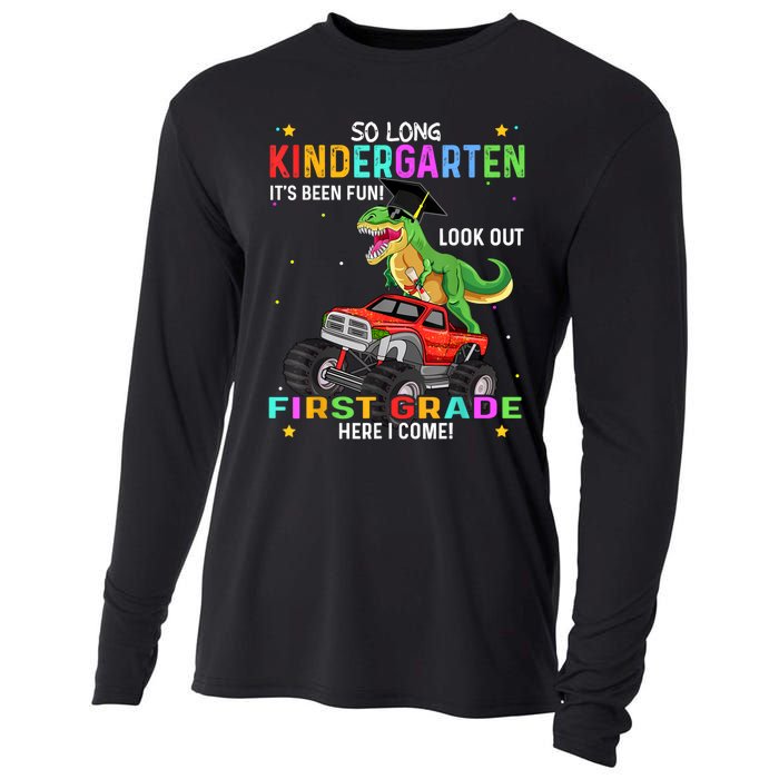 So Long Kindergarten Graduation Class Of Dinosaur Cooling Performance Long Sleeve Crew