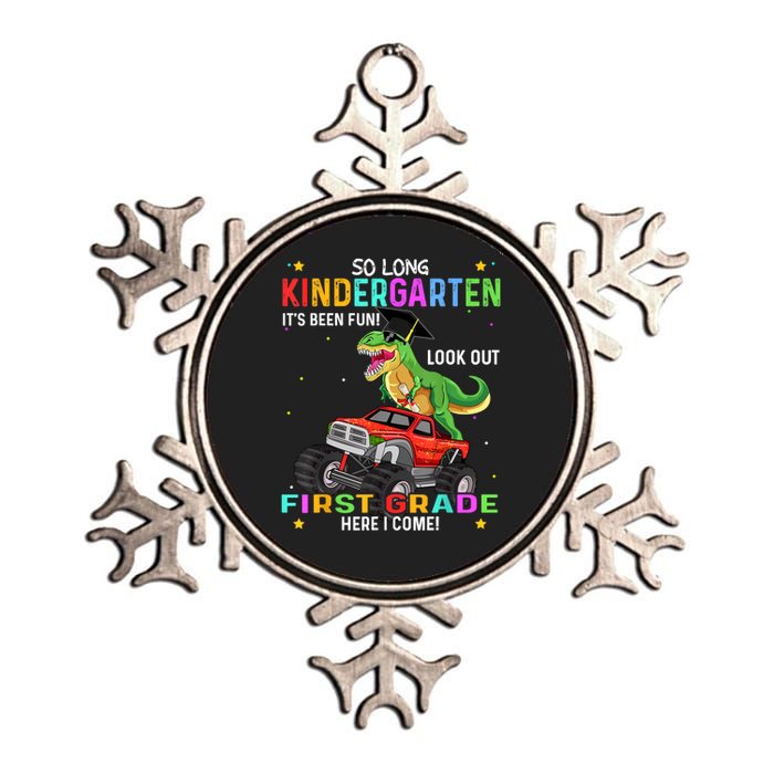 So Long Kindergarten Graduation Class Of Dinosaur Metallic Star Ornament