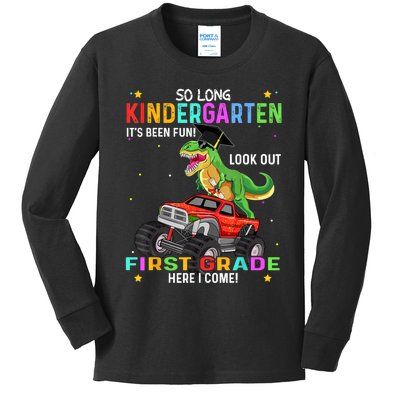 So Long Kindergarten Graduation Class Of Dinosaur Kids Long Sleeve Shirt