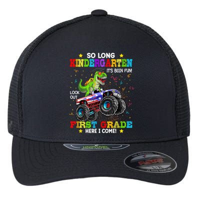 So Long Kindergarten Graduation Class Of Dinosaur Flexfit Unipanel Trucker Cap