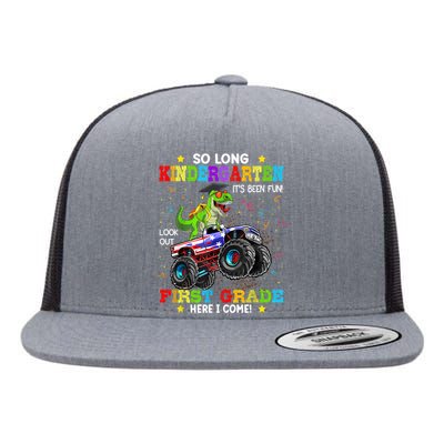 So Long Kindergarten Graduation Class Of Dinosaur Flat Bill Trucker Hat