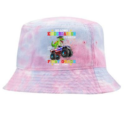 So Long Kindergarten Graduation Class Of Dinosaur Tie-Dyed Bucket Hat