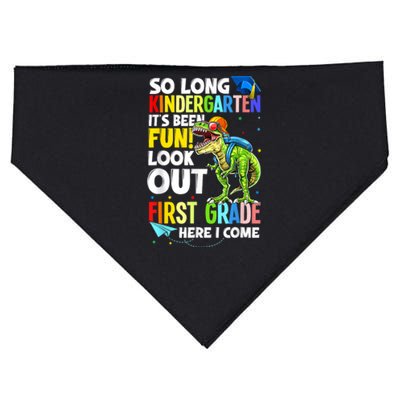 So Long Kindergarten Graduation Class Of Dinosaur USA-Made Doggie Bandana