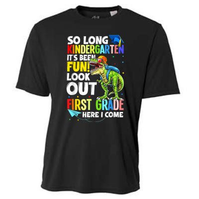 So Long Kindergarten Graduation Class Of Dinosaur Cooling Performance Crew T-Shirt