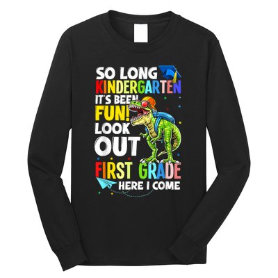 So Long Kindergarten Graduation Class Of Dinosaur Long Sleeve Shirt