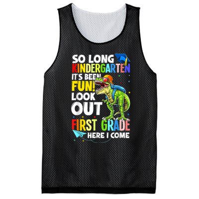 So Long Kindergarten Graduation Class Of Dinosaur Mesh Reversible Basketball Jersey Tank