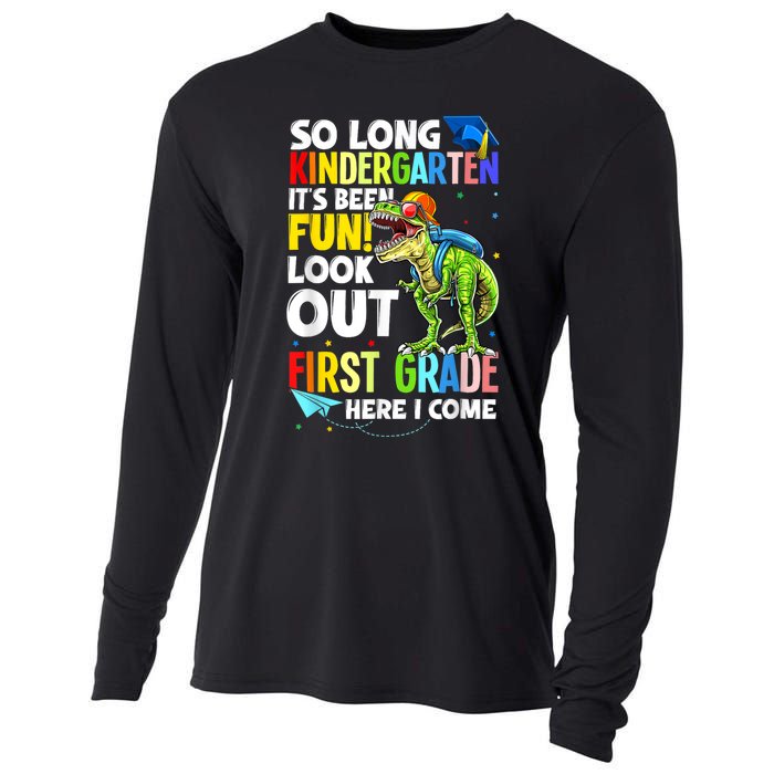 So Long Kindergarten Graduation Class Of Dinosaur Cooling Performance Long Sleeve Crew