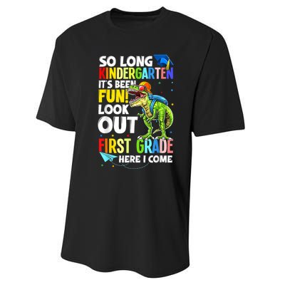 So Long Kindergarten Graduation Class Of Dinosaur Performance Sprint T-Shirt