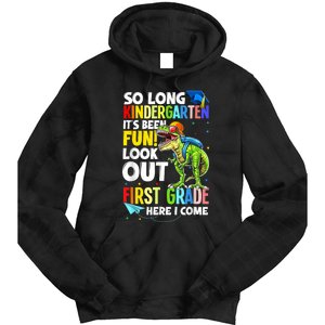 So Long Kindergarten Graduation Class Of Dinosaur Tie Dye Hoodie