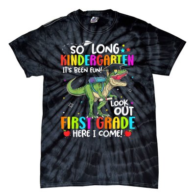 So Long Kindergarten Graduation Class Of Dinosaur Tie-Dye T-Shirt