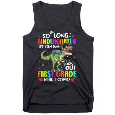 So Long Kindergarten Graduation Class Of Dinosaur Tank Top