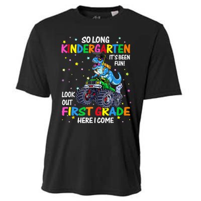 So Long Kindergarten Graduation Class Of Dinosaur Cooling Performance Crew T-Shirt