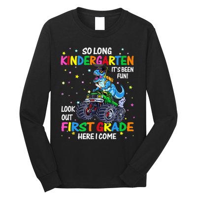 So Long Kindergarten Graduation Class Of Dinosaur Long Sleeve Shirt