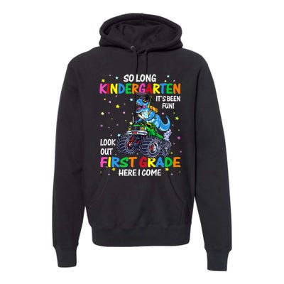 So Long Kindergarten Graduation Class Of Dinosaur Premium Hoodie