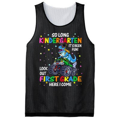 So Long Kindergarten Graduation Class Of Dinosaur Mesh Reversible Basketball Jersey Tank