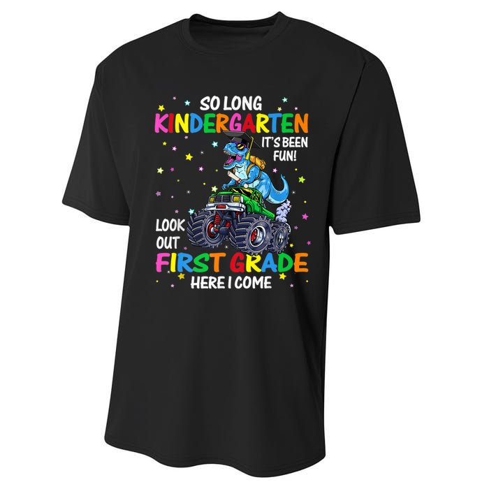 So Long Kindergarten Graduation Class Of Dinosaur Performance Sprint T-Shirt