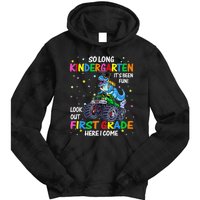 So Long Kindergarten Graduation Class Of Dinosaur Tie Dye Hoodie