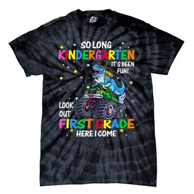 So Long Kindergarten Graduation Class Of Dinosaur Tie-Dye T-Shirt