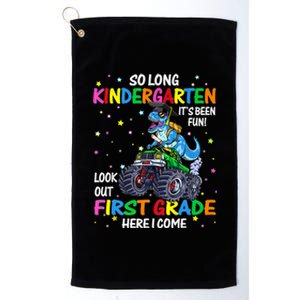 So Long Kindergarten Graduation Class Of Dinosaur Platinum Collection Golf Towel