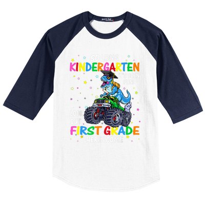 So Long Kindergarten Graduation Class Of Dinosaur Baseball Sleeve Shirt