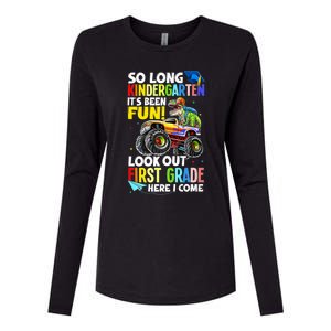 So Long Kindergarten Graduation Class Of Dinosaur Womens Cotton Relaxed Long Sleeve T-Shirt