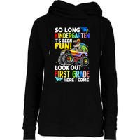 So Long Kindergarten Graduation Class Of Dinosaur Womens Funnel Neck Pullover Hood