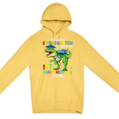 So Long Kindergarten Graduation Class Of Dinosaur Premium Pullover Hoodie