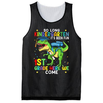 So Long Kindergarten Graduation Class Of Dinosaur Mesh Reversible Basketball Jersey Tank