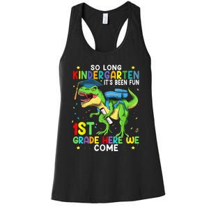 So Long Kindergarten Graduation Class Of Dinosaur Women's Racerback Tank