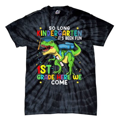 So Long Kindergarten Graduation Class Of Dinosaur Tie-Dye T-Shirt