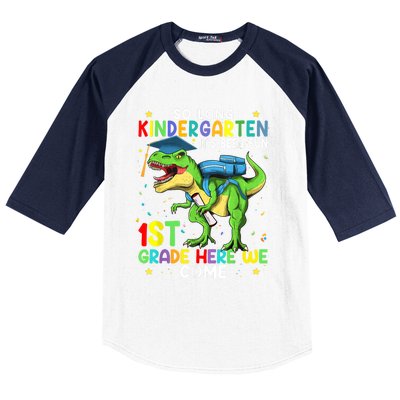 So Long Kindergarten Graduation Class Of Dinosaur Baseball Sleeve Shirt