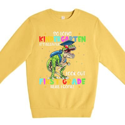 So Long Kindergarten Graduation Class Of Dinosaur Premium Crewneck Sweatshirt