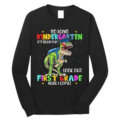 So Long Kindergarten Graduation Class Of Dinosaur Long Sleeve Shirt