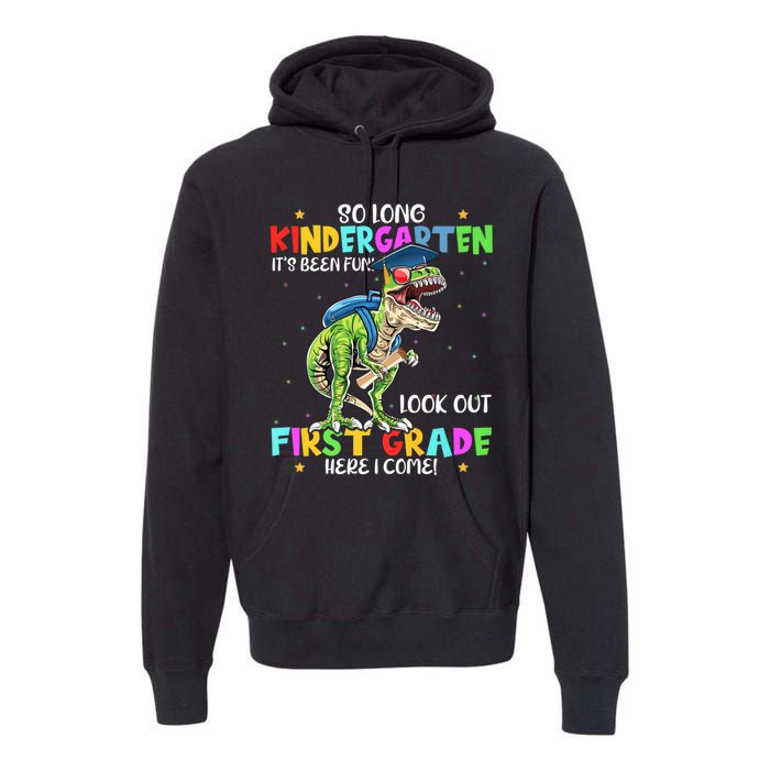 So Long Kindergarten Graduation Class Of Dinosaur Premium Hoodie