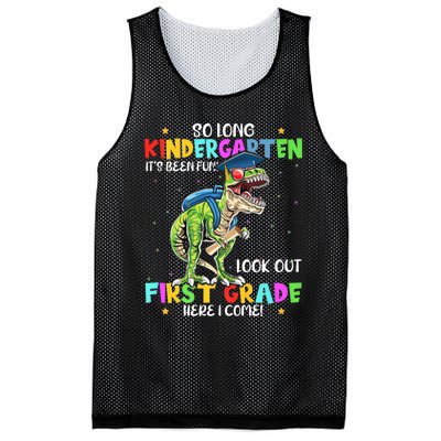 So Long Kindergarten Graduation Class Of Dinosaur Mesh Reversible Basketball Jersey Tank