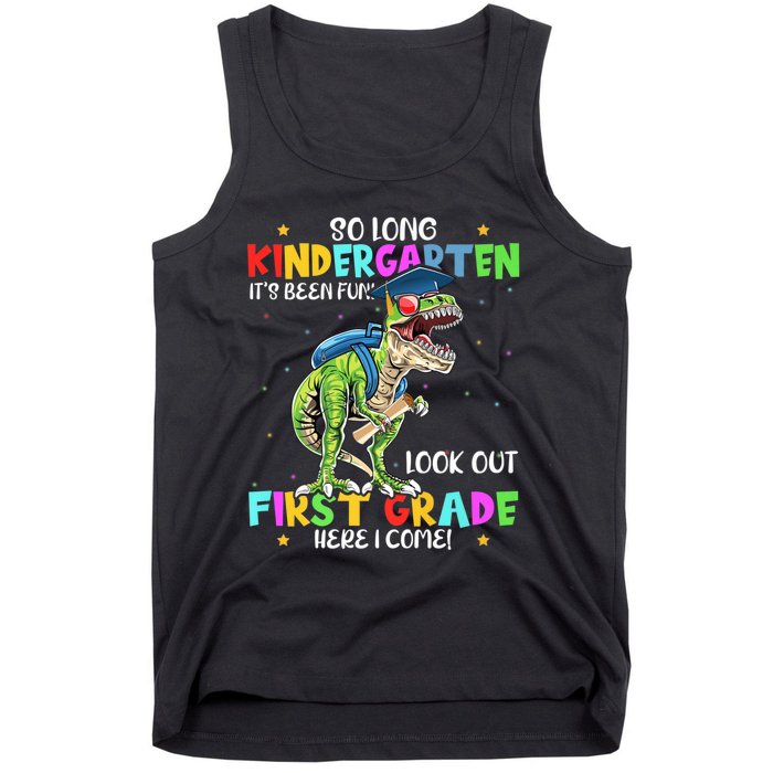 So Long Kindergarten Graduation Class Of Dinosaur Tank Top