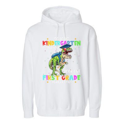 So Long Kindergarten Graduation Class Of Dinosaur Garment-Dyed Fleece Hoodie