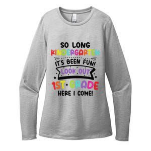 So Long Kindergarten Look Out first Grade Graduation Gifts Womens CVC Long Sleeve Shirt