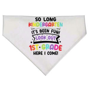 So Long Kindergarten Look Out first Grade Graduation Gifts USA-Made Doggie Bandana