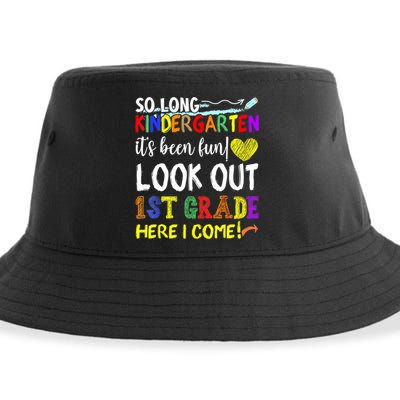So Long Kindergarten Look Out 1st Grade Here I Come Sustainable Bucket Hat