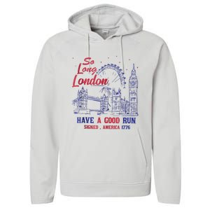 So Long London 4th Of July Performance Fleece Hoodie