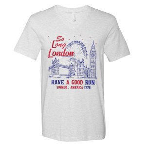 So Long London 4th Of July V-Neck T-Shirt