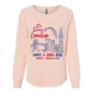 So Long London 4th Of July Womens California Wash Sweatshirt